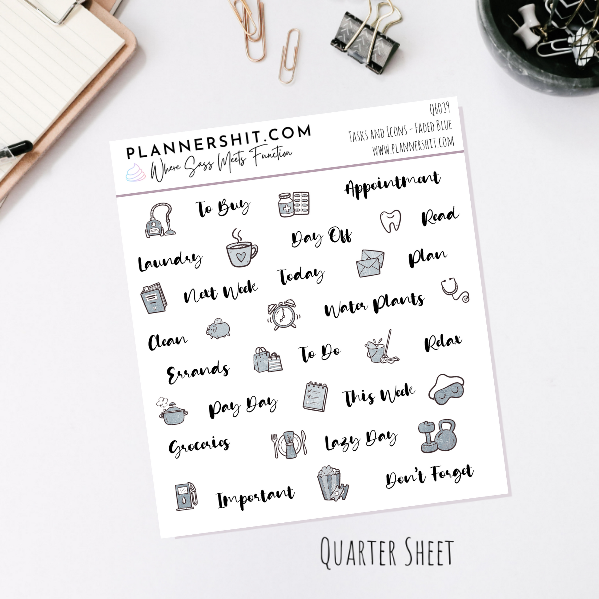 Faded Blue (Watercolor Essentials)