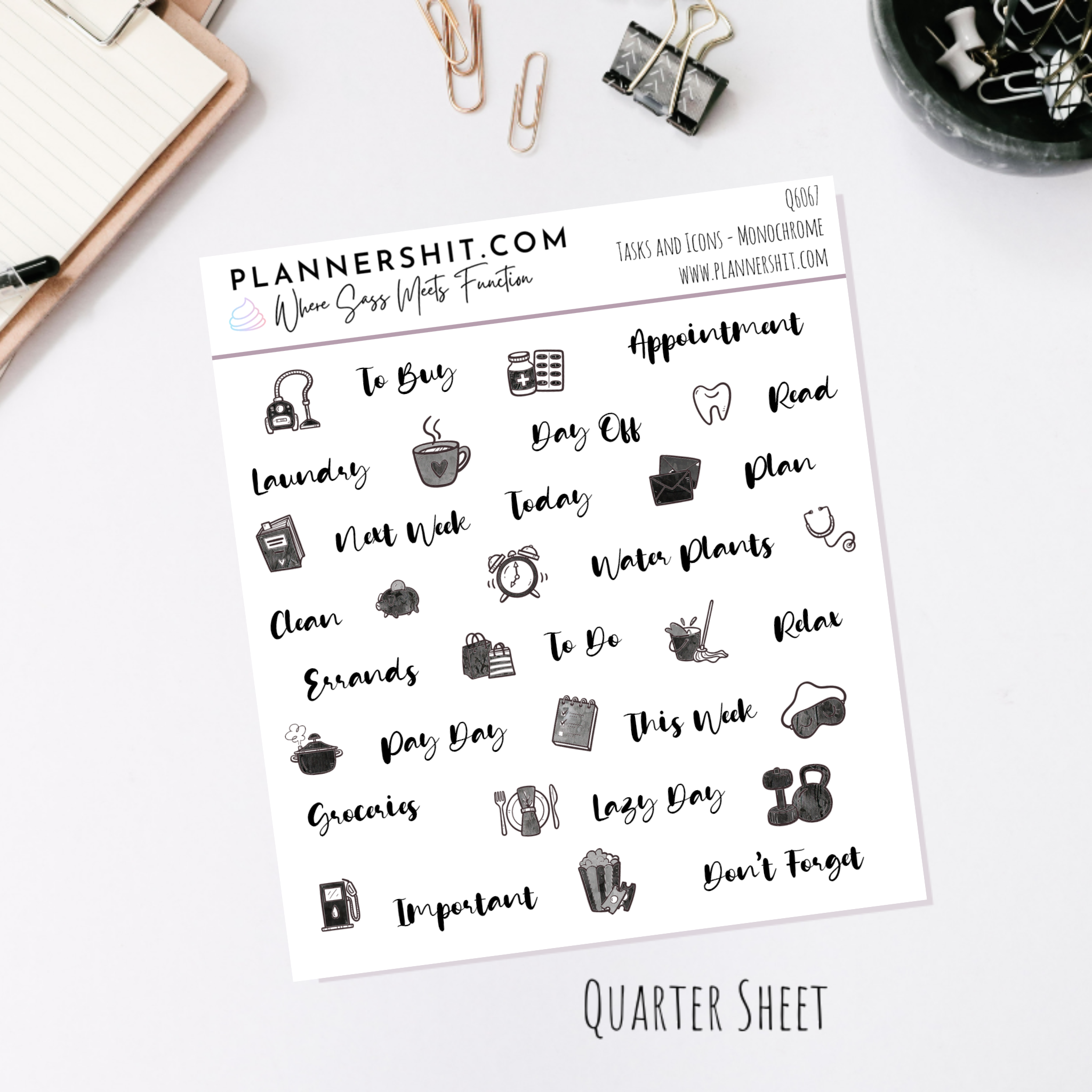 Monochrome Beauty - Watercolor Essentials