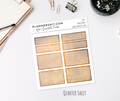Functional Quarter Sheet - Boxes - Burnt Orange