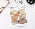 Functional Quarter Sheet - Boxes - Autumn Leaves