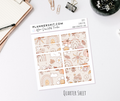 Functional Quarter Sheet - Boxes - Groovy Fall