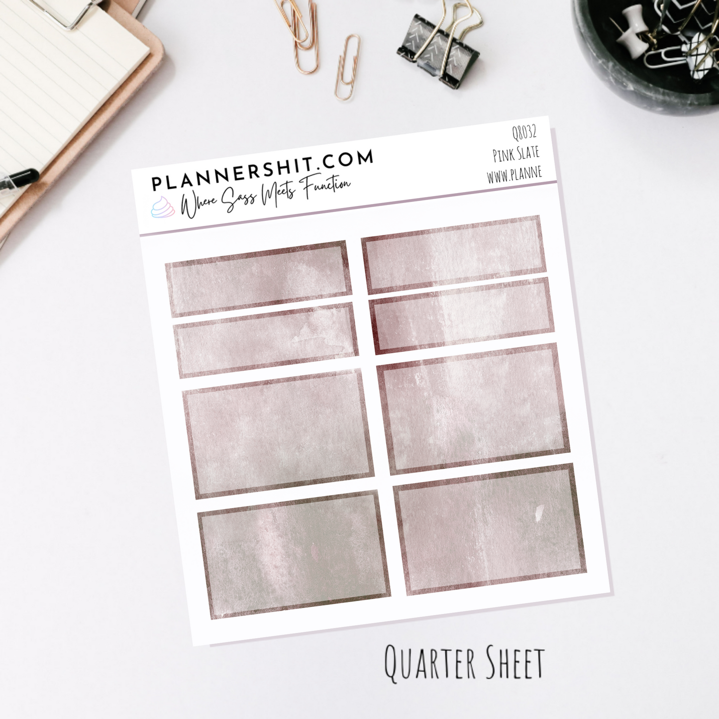 Pink Slate Floral (Standard Vertical)