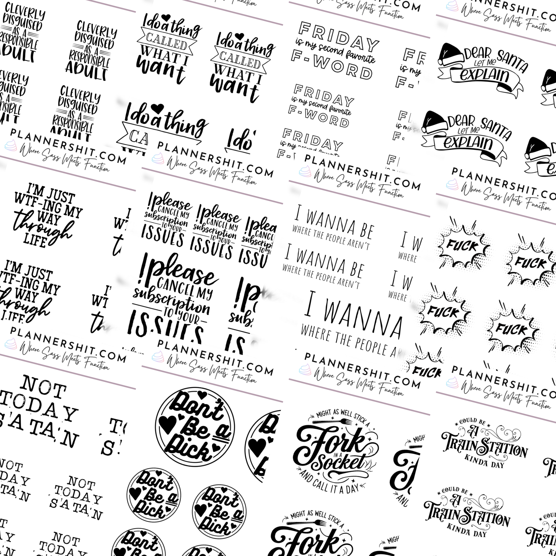 Snarky Mystery Sticker Bundle