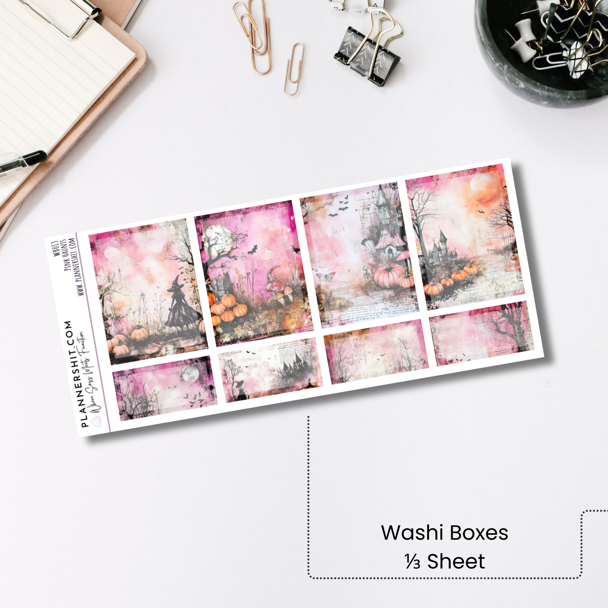 Washi Boxes - Pink Haunts