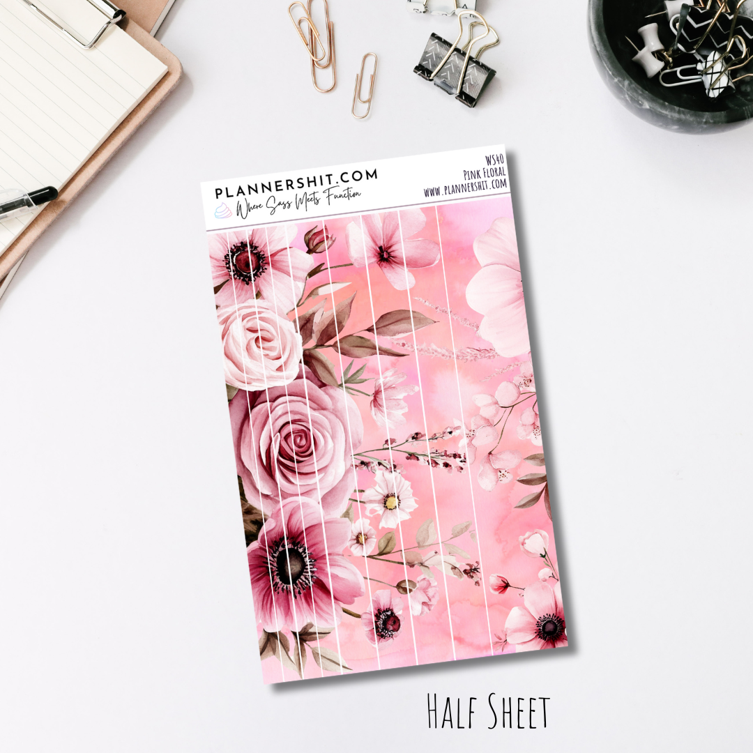 Washi Strips - Pink Writing Weekly