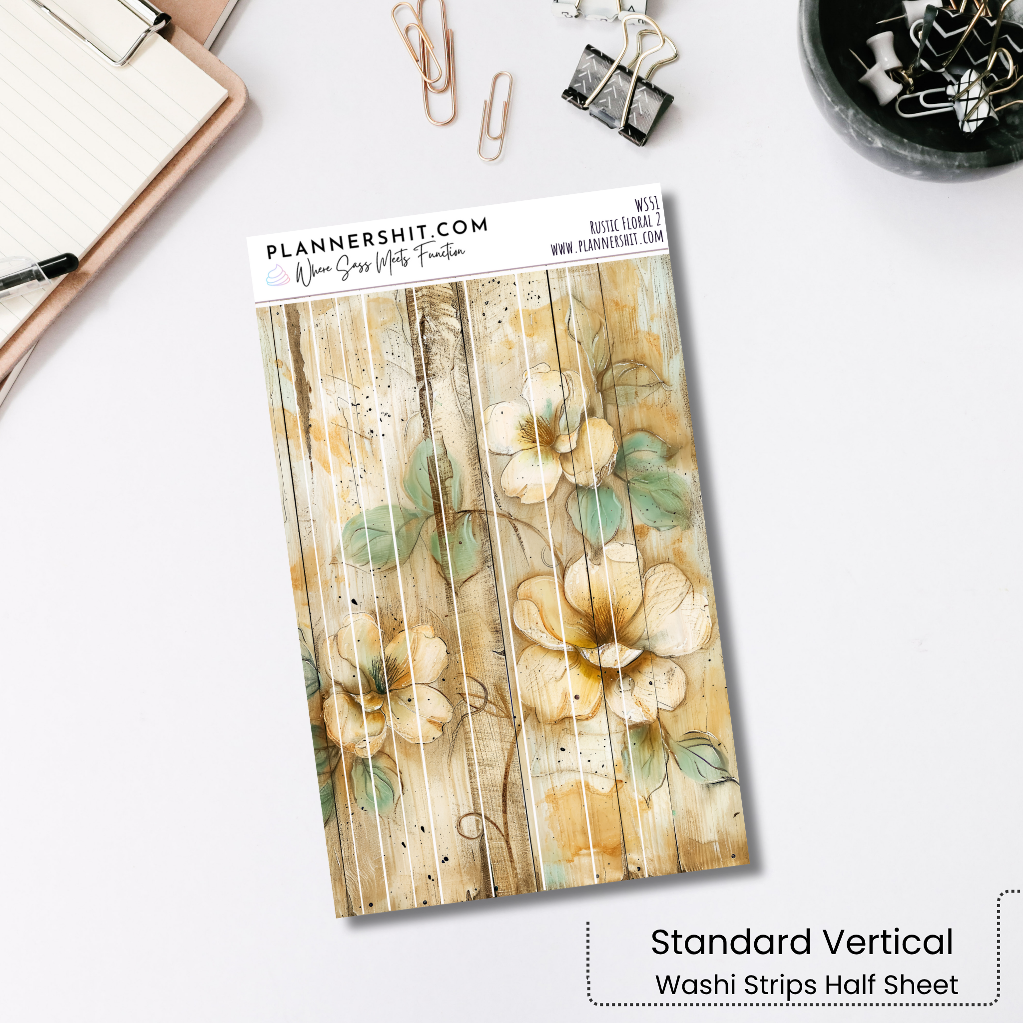Washi Strips - Rustic Floral 2