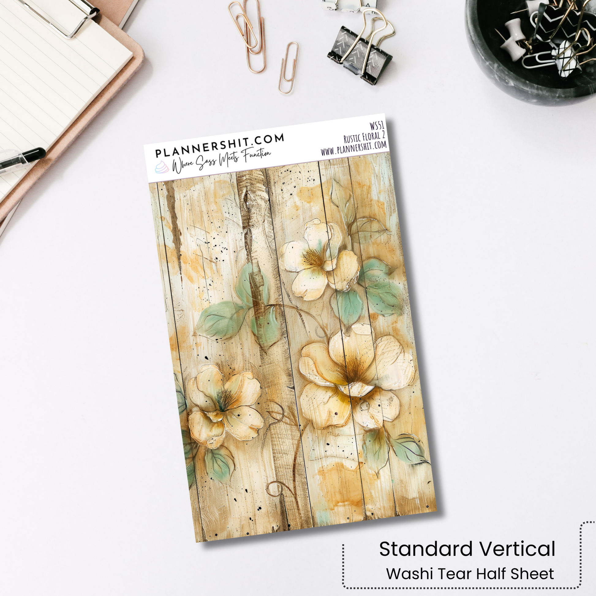 Washi Strips - Rustic Floral 2