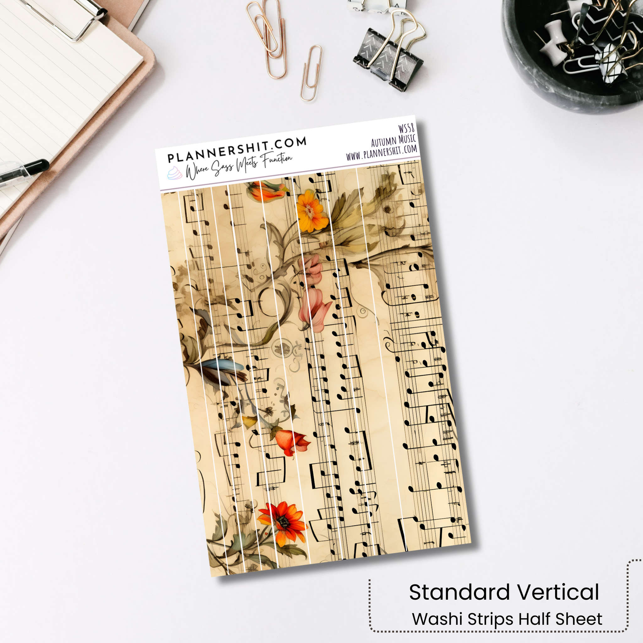 Washi Strips - Autumn Music