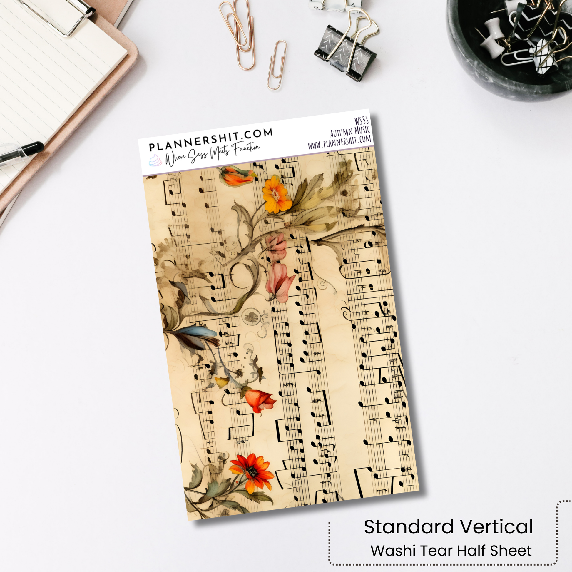 Washi Strips - Autumn Music