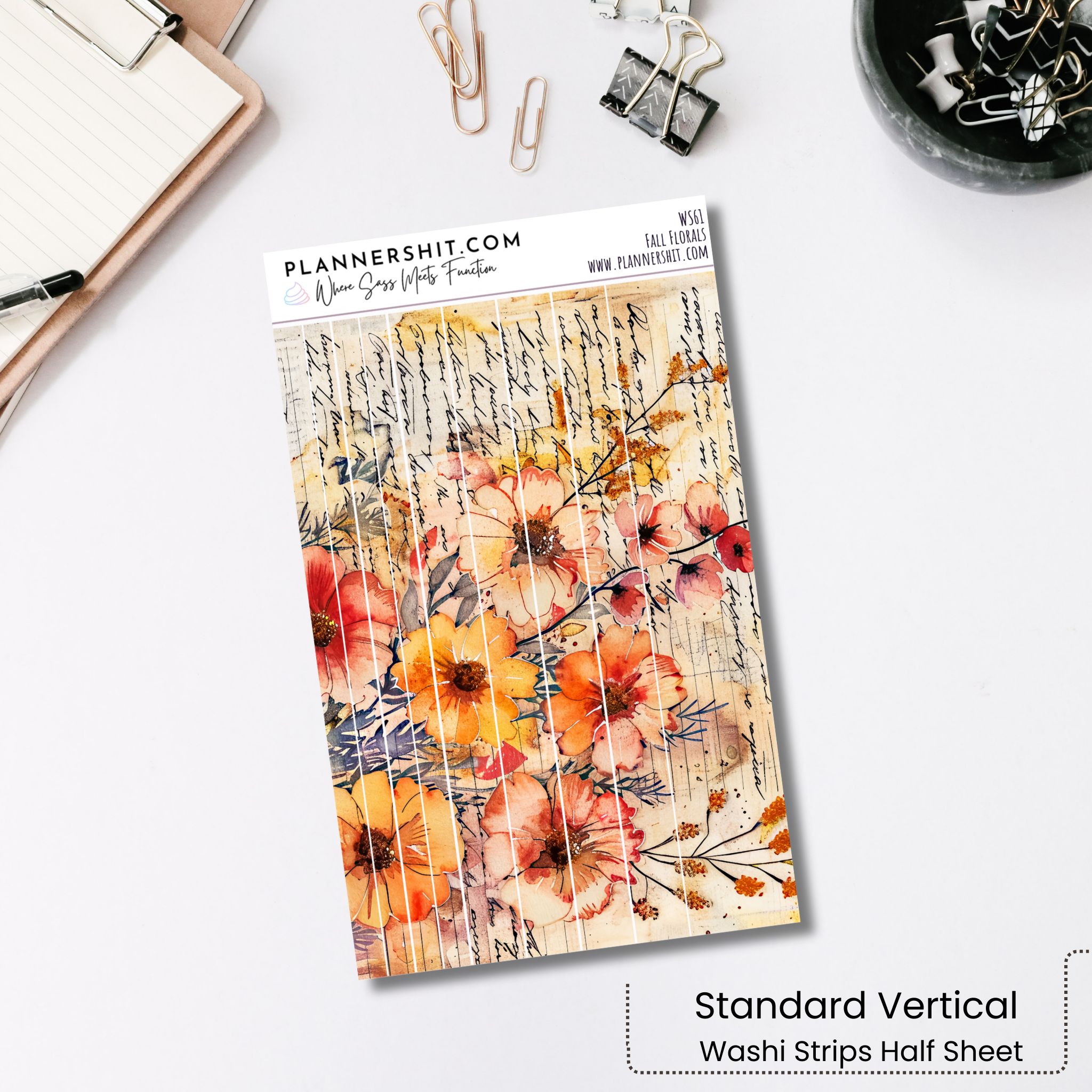 Washi Strips - Fall Floral