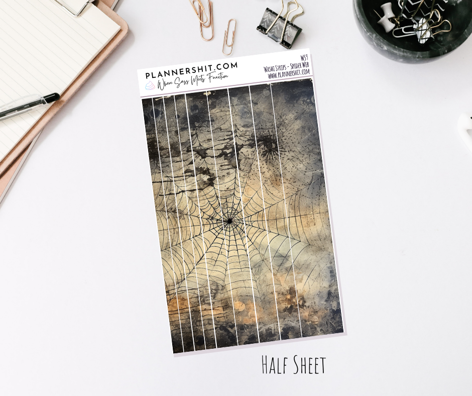 Washi Strips - Spider Web