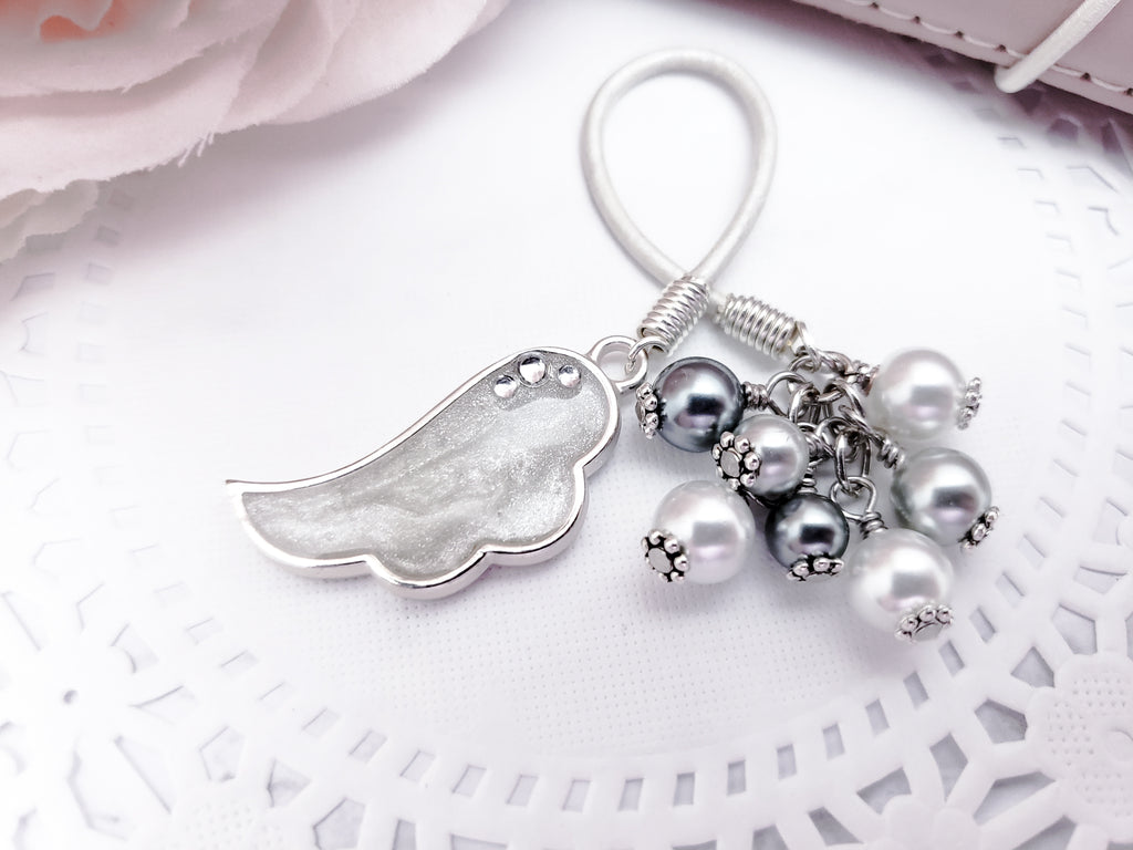 Beaded Bookmark - Pearl Wing