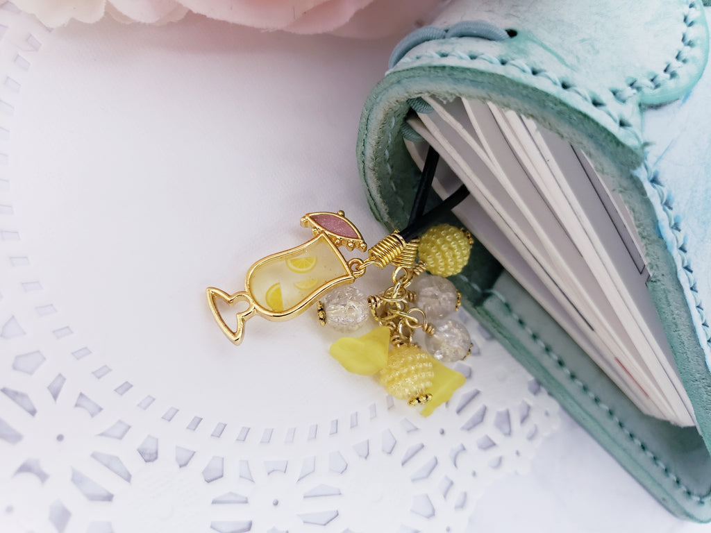 Beaded Bookmark - Lemonade