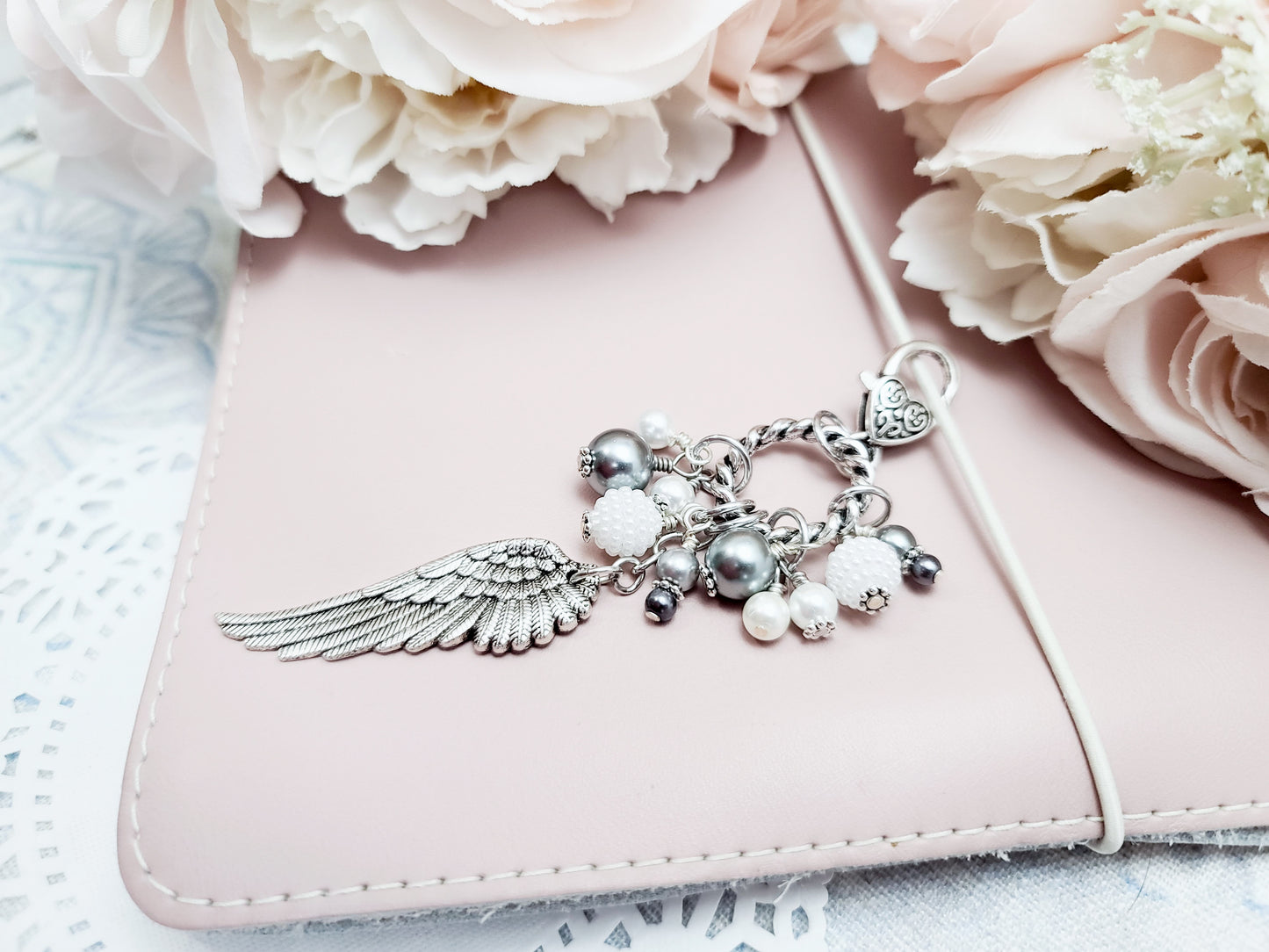Chunky Dangle - Pearly Wings