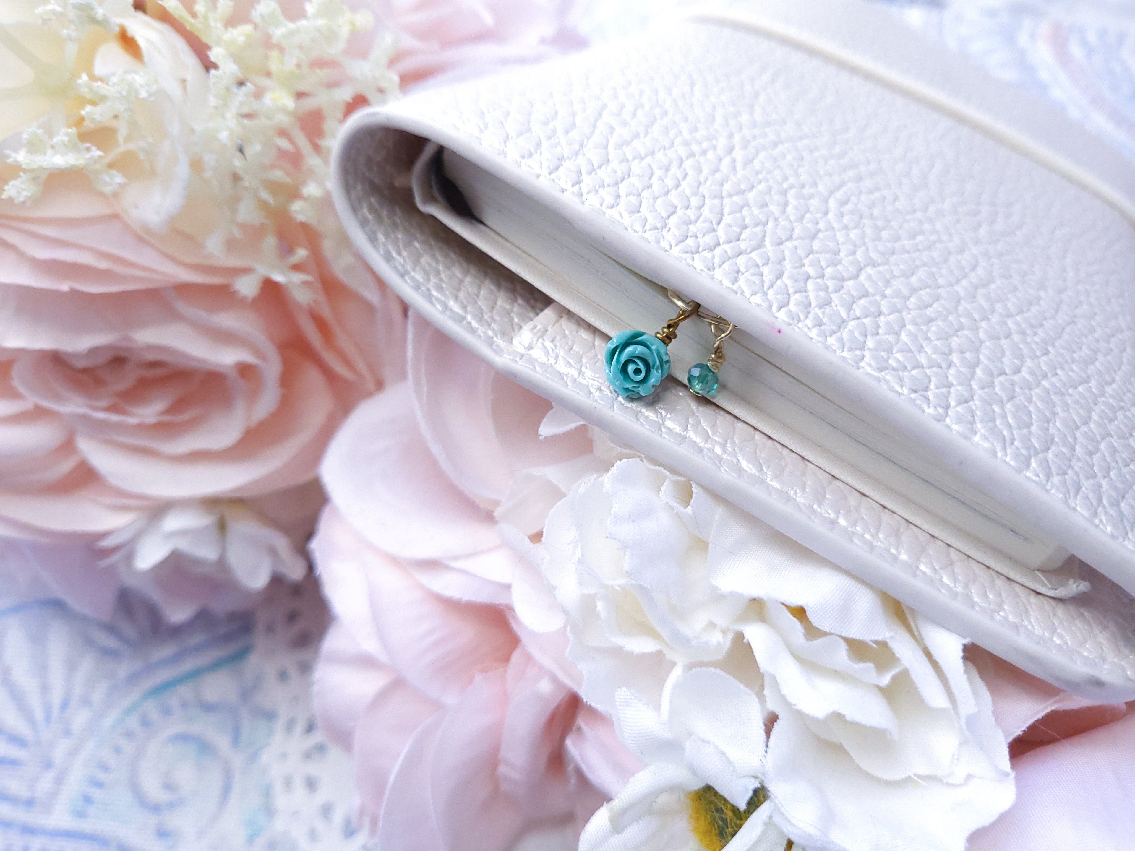 Charmed Paperclip - Turquoise Rose