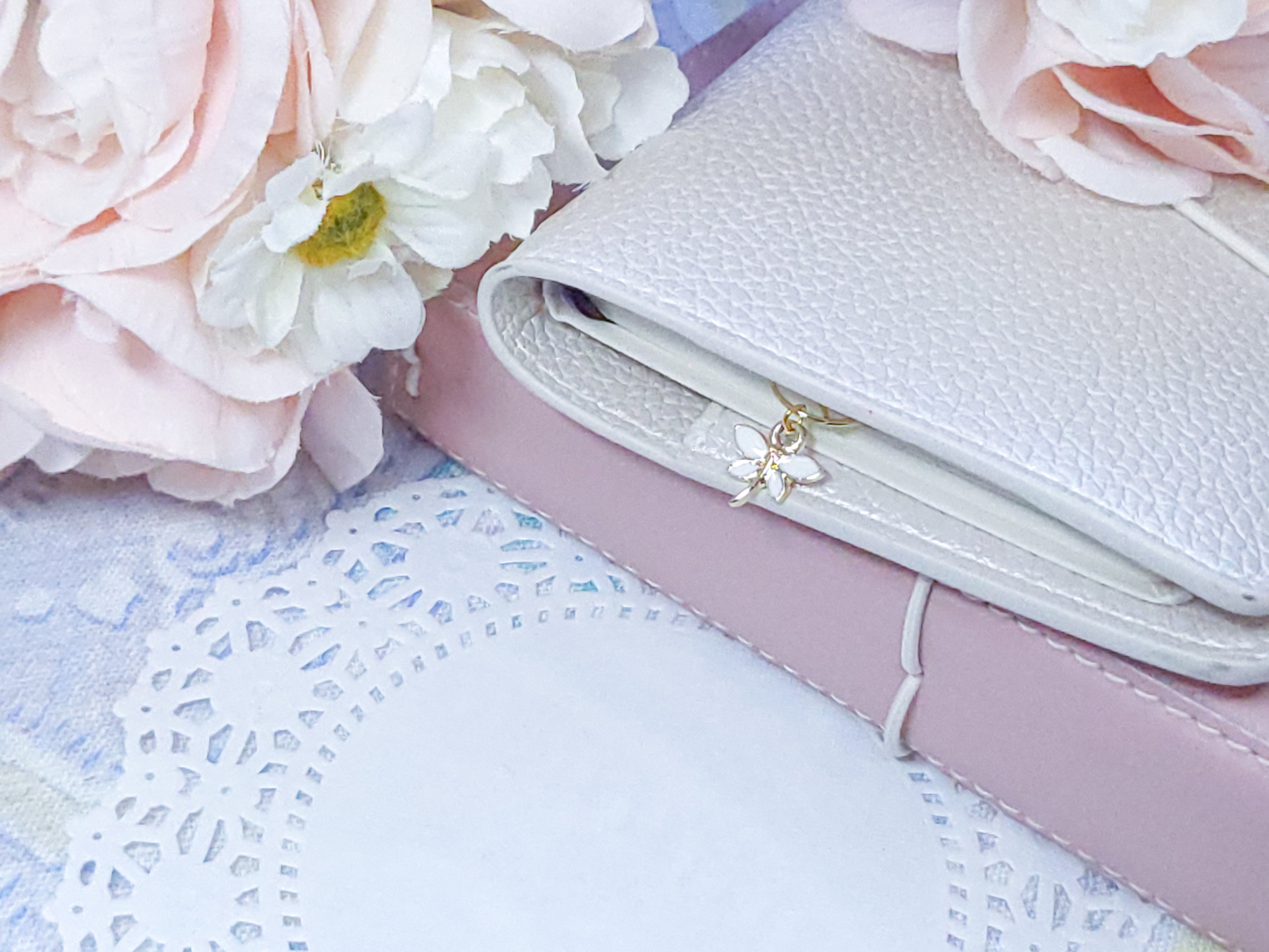 Charmed Paperclip - White Dragonfly