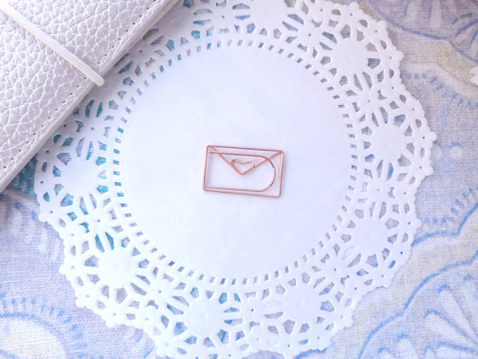 Shaped Paperclips - Envelope (Rosegold)