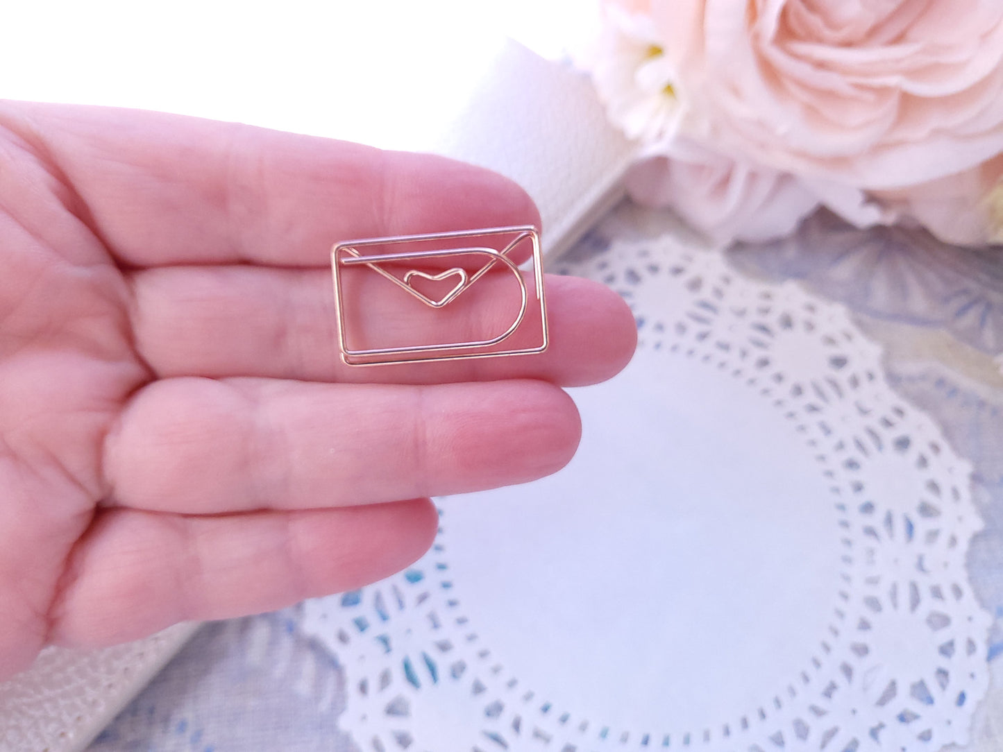 Shaped Paperclips - Envelope (Rosegold)