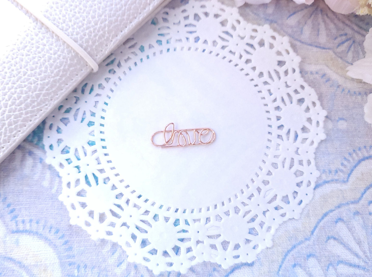Shaped Paperclips - Love (Rosegold)