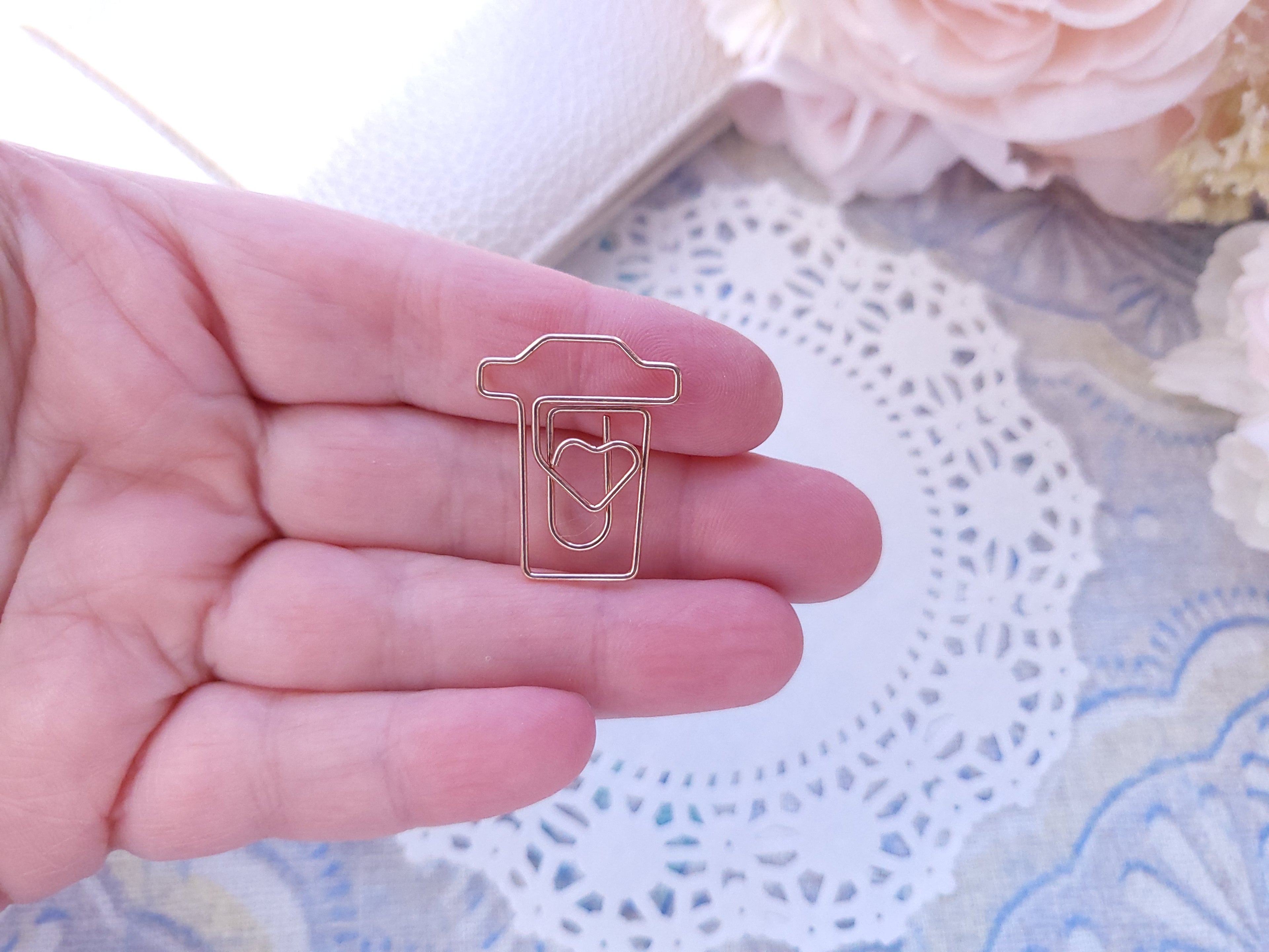 Shaped Paperclips - Coffee (Rosegold)