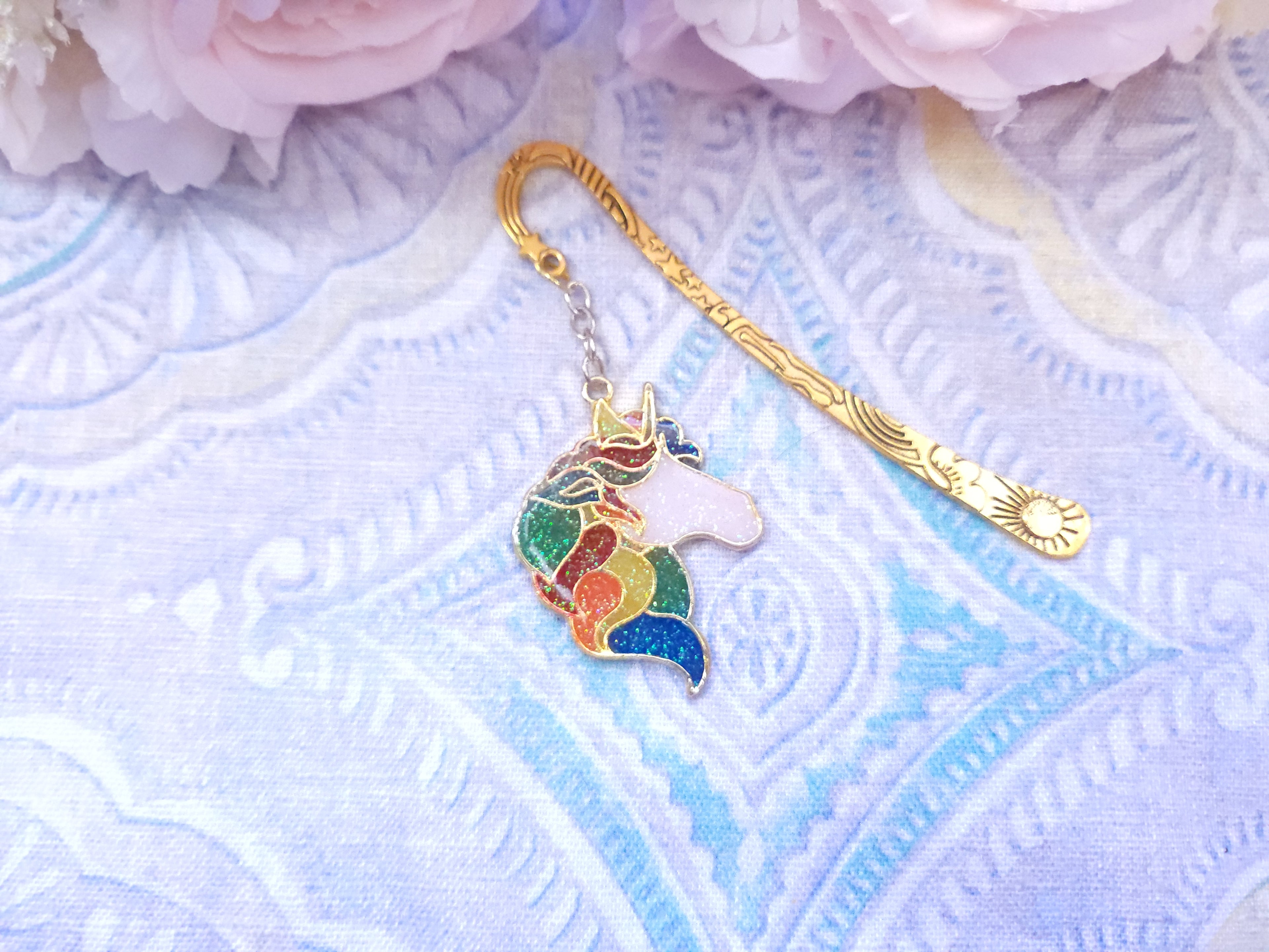 Deluxe Metal Bookmark - Rainbow Unicorn