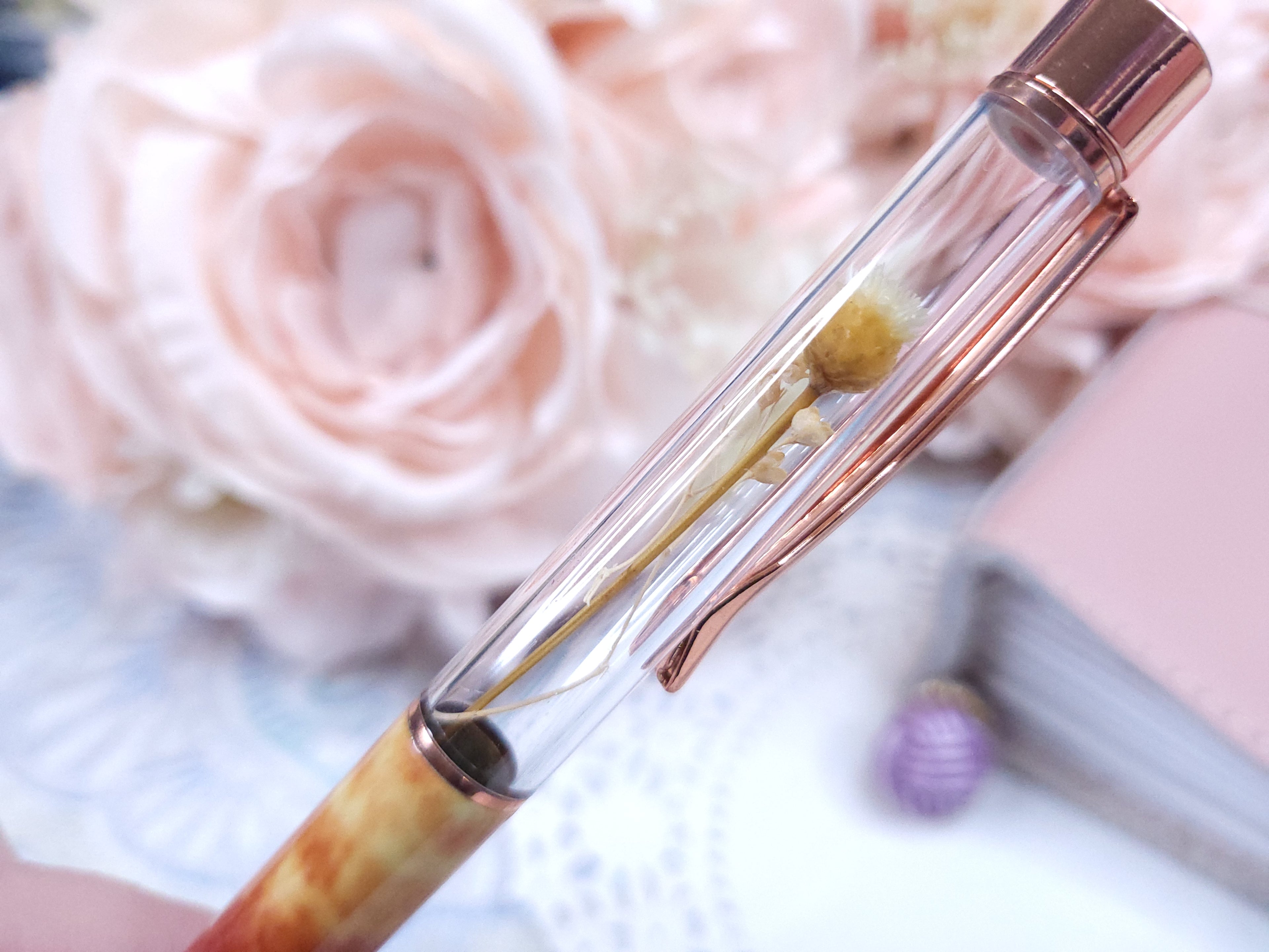 Pen - Gold Floral