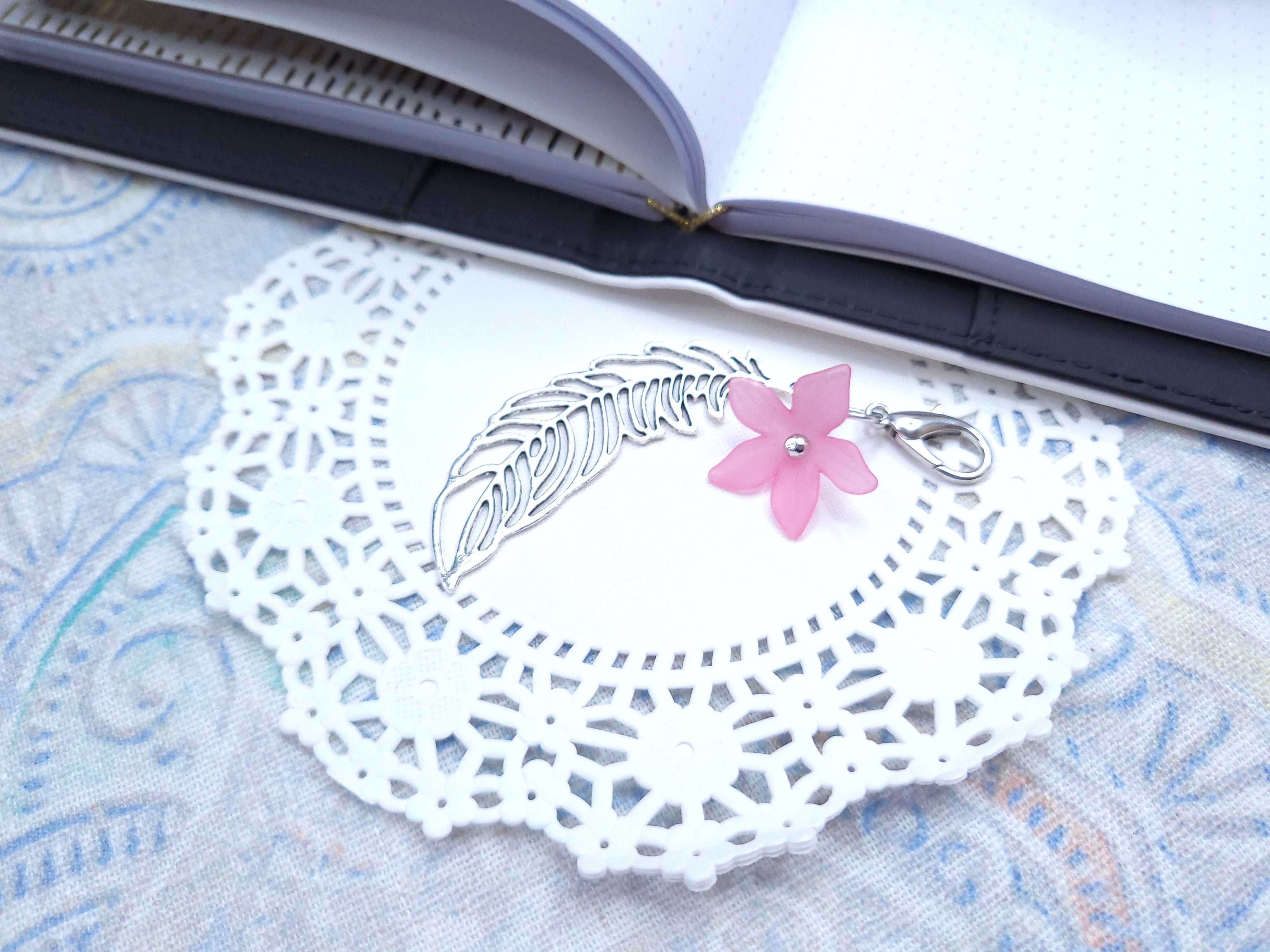 Statement Dangle - Silver Feather