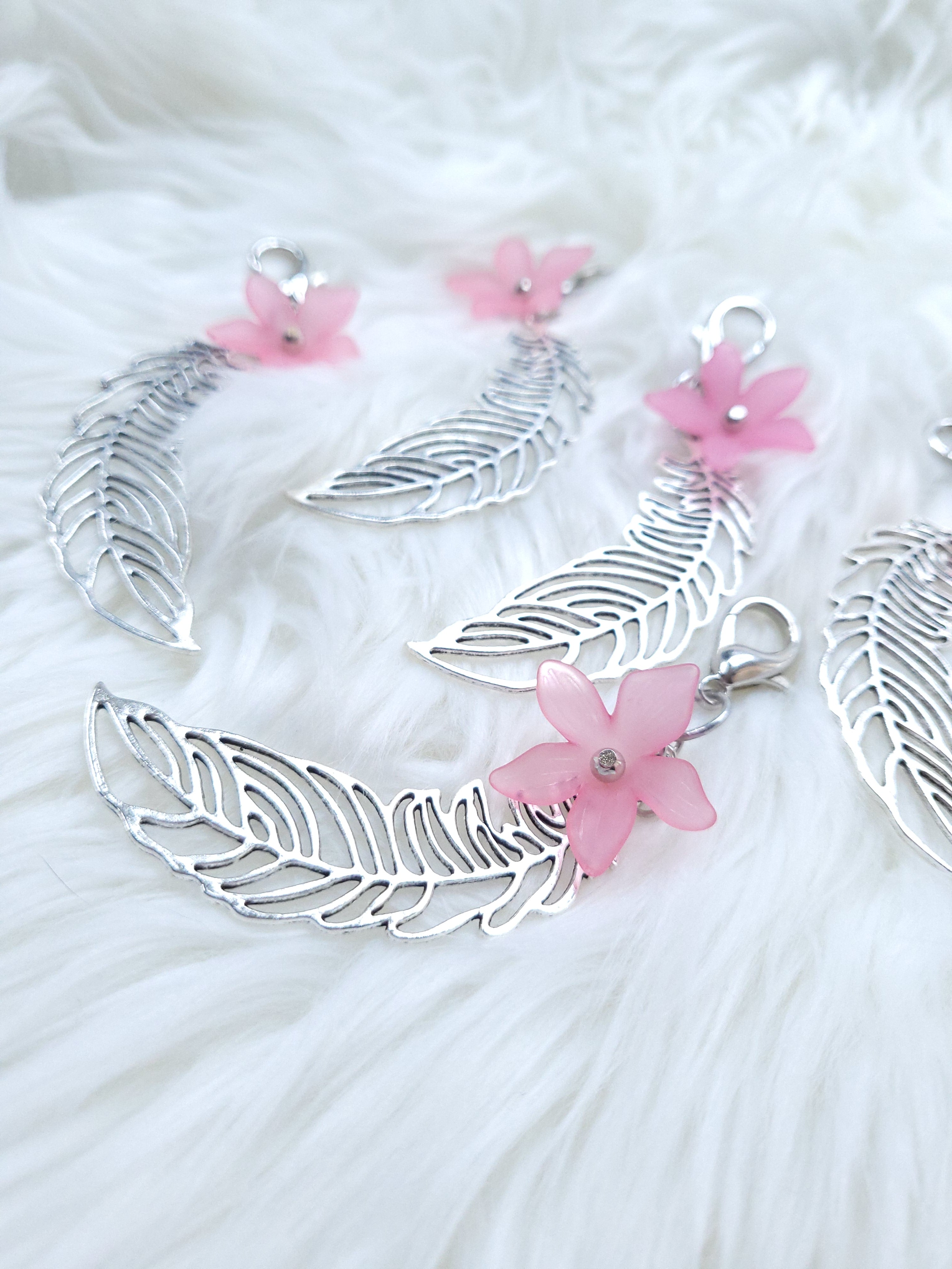 Statement Dangle - Silver Feather