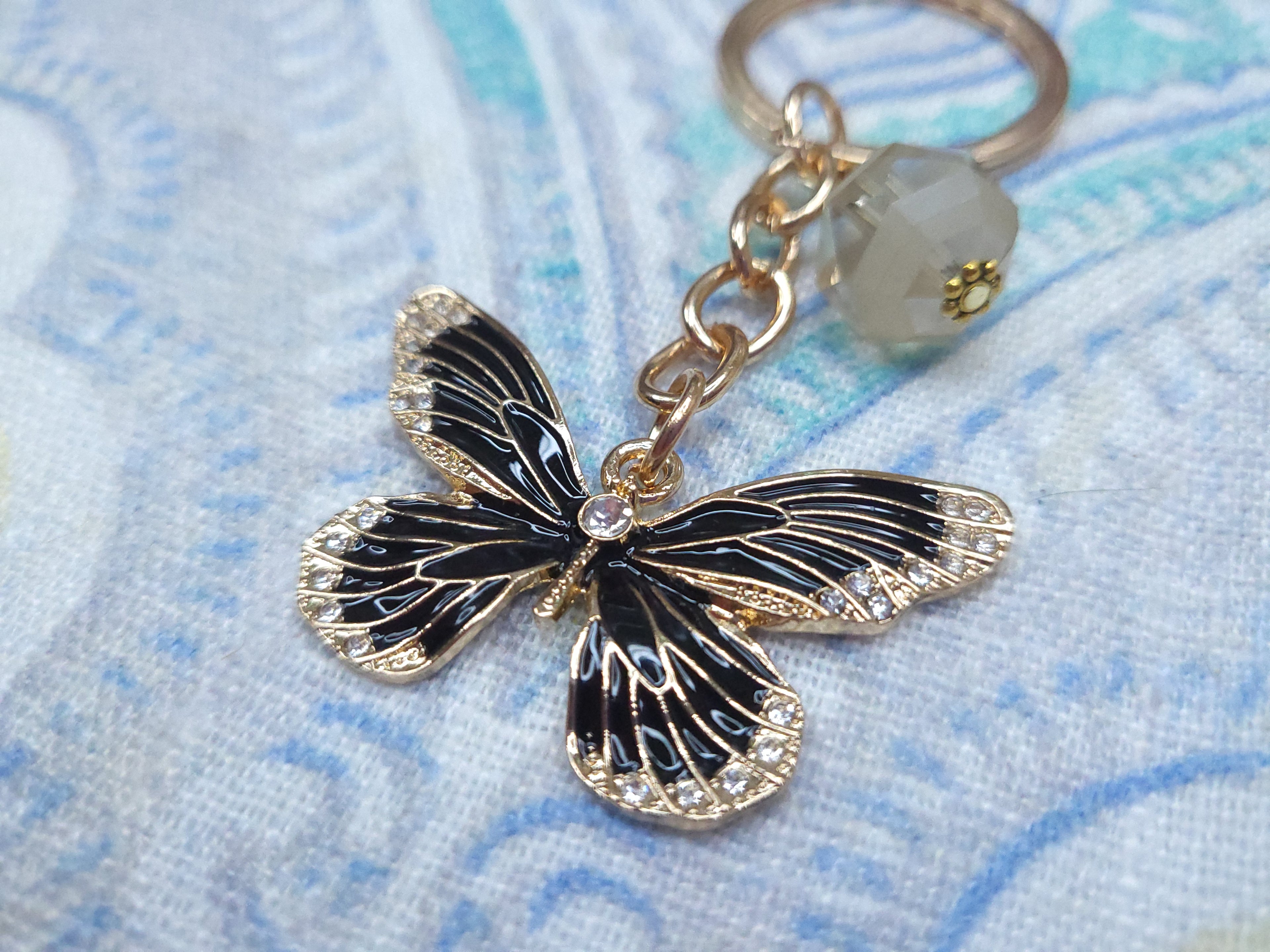 Keychain - Black Butterfly