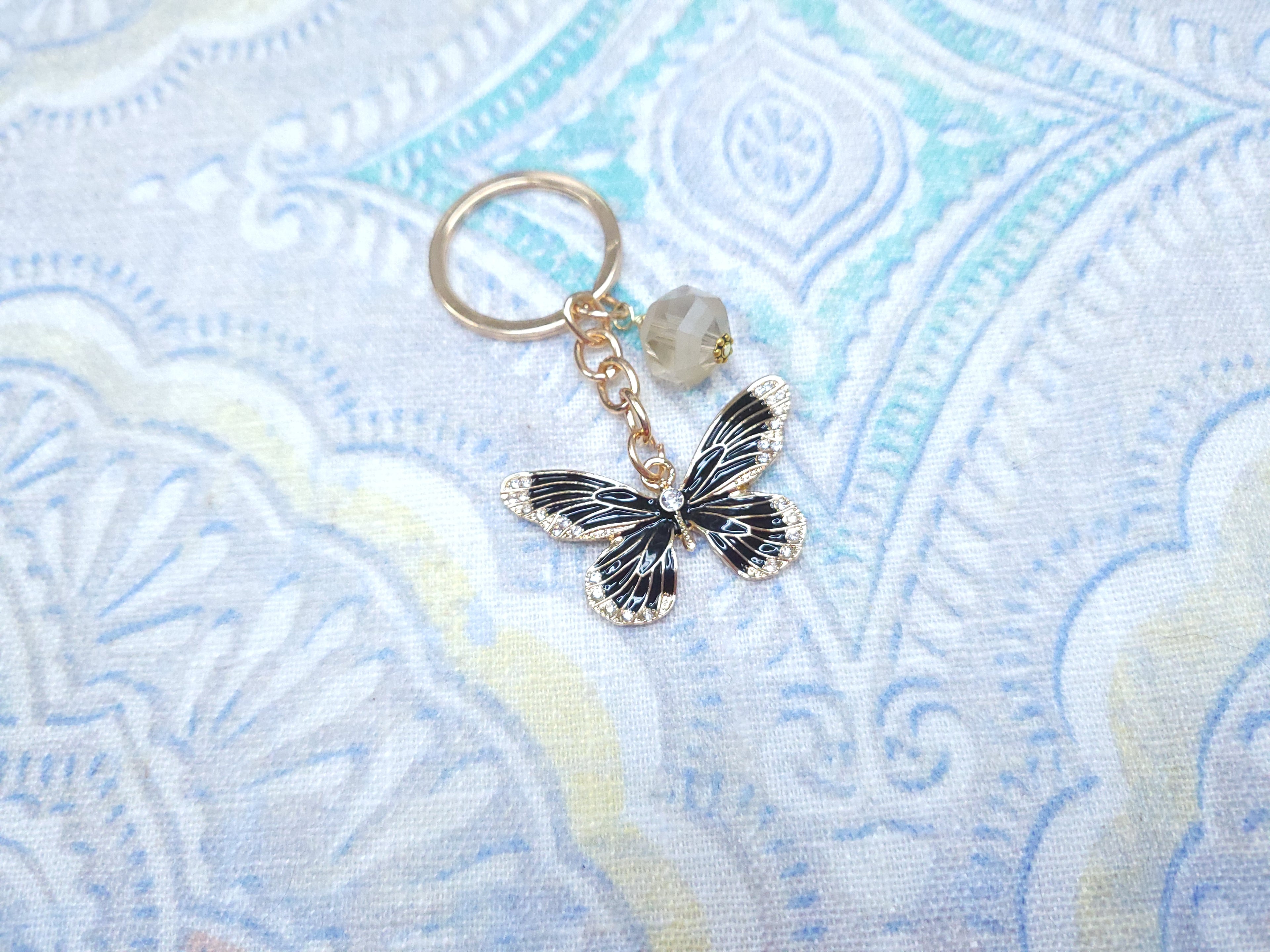 Keychain - Black Butterfly