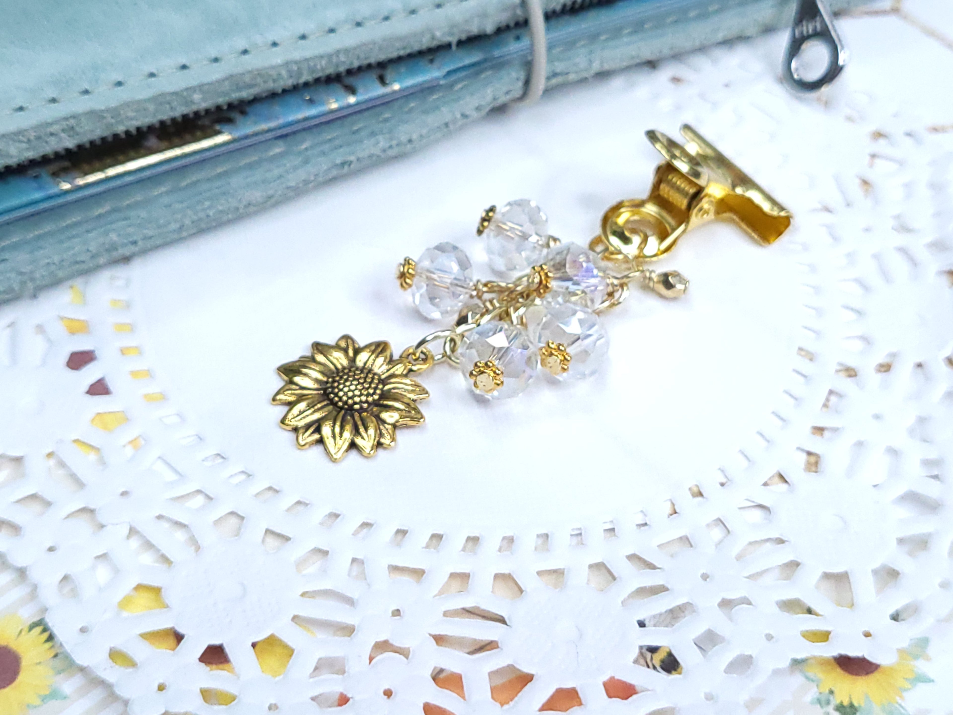 Binder Clip - Sunflower