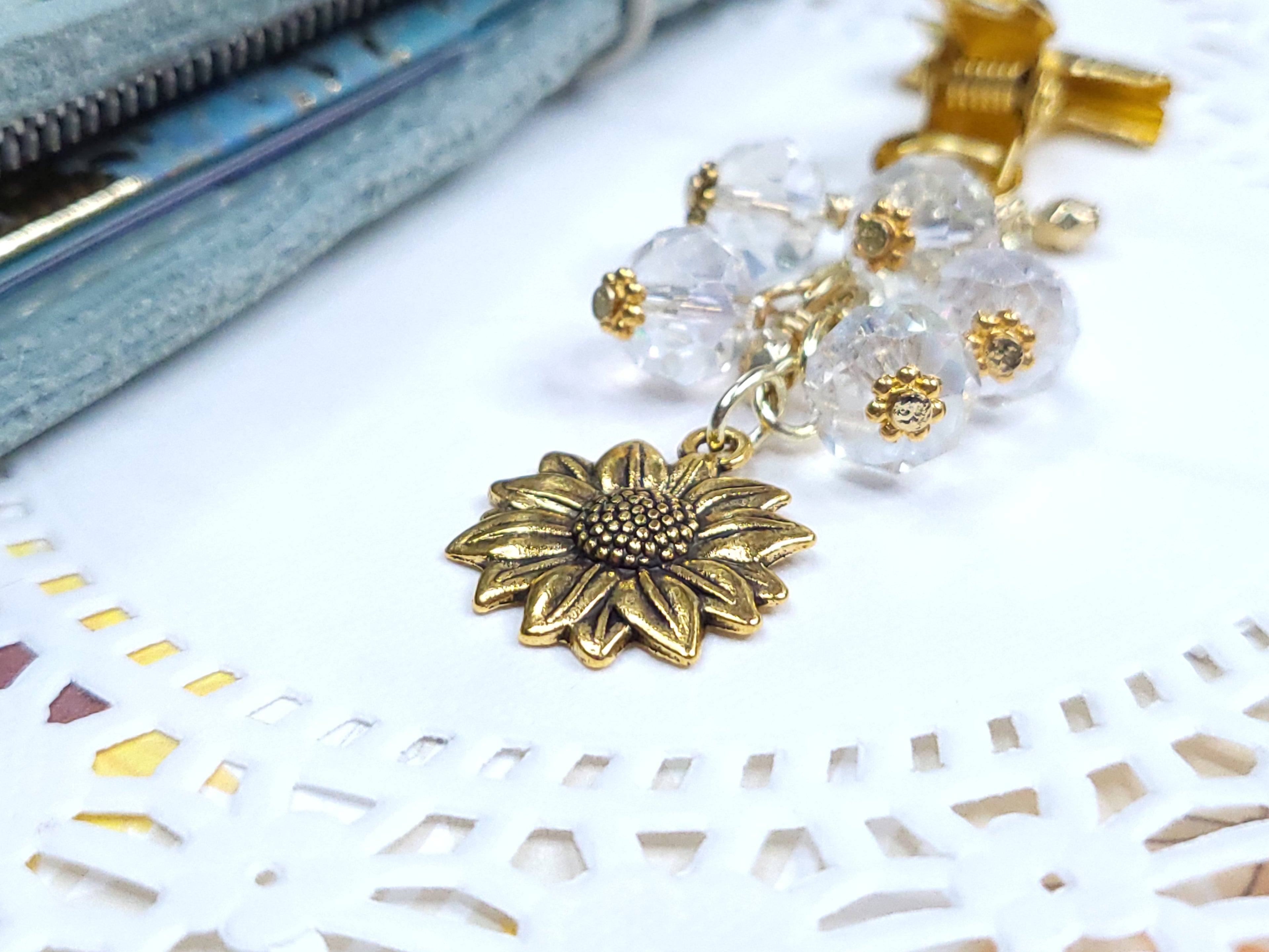 Binder Clip - Sunflower