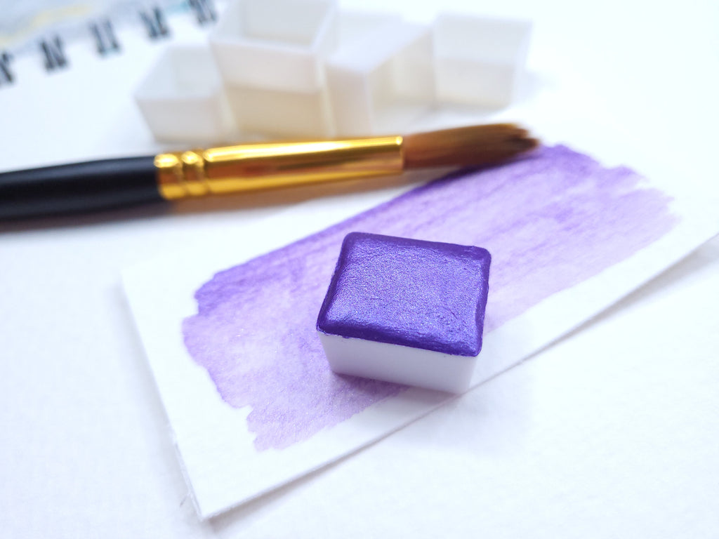 Watercolor Half Pan - Plum Electric