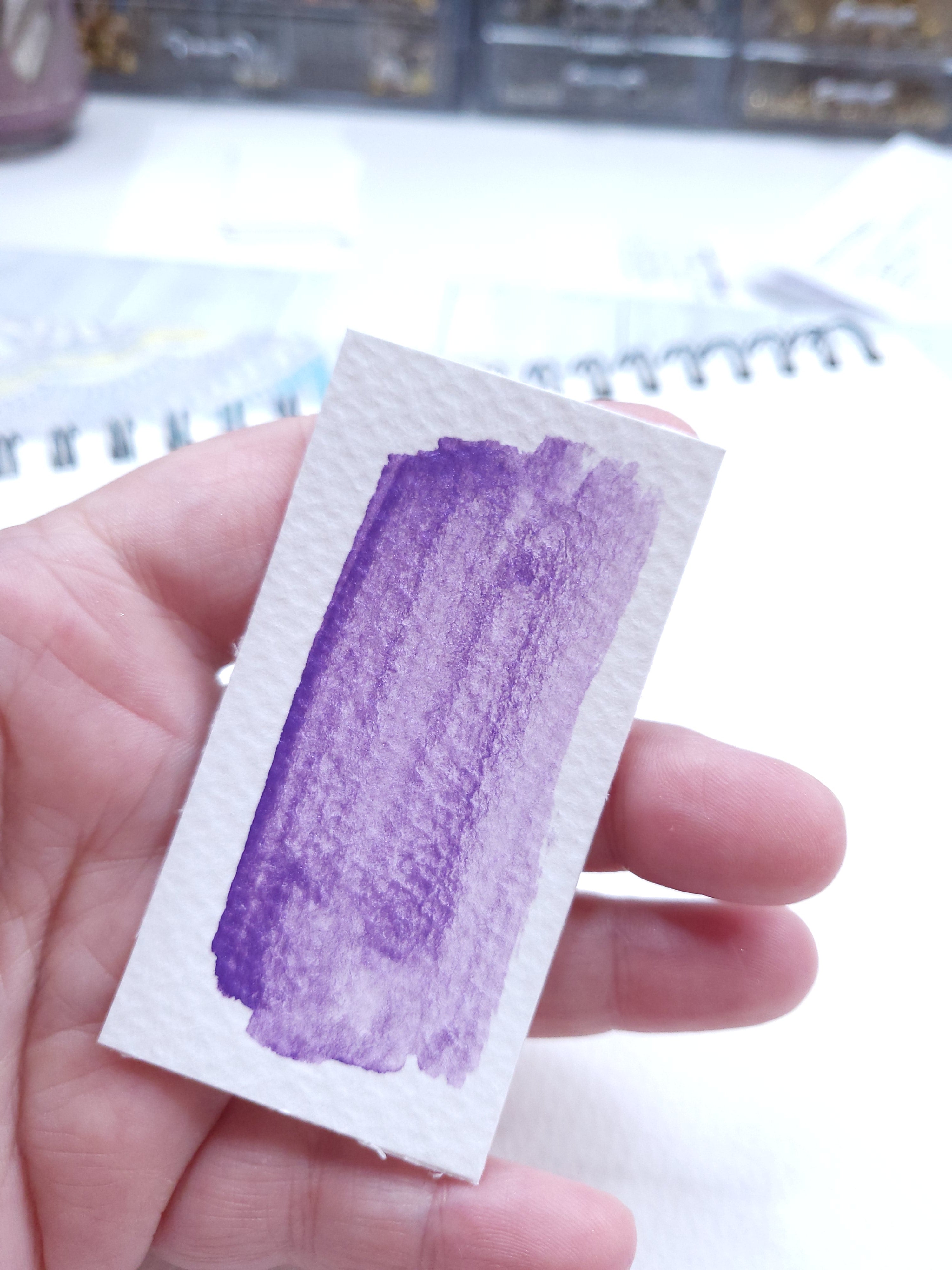 Watercolor Half Pan - Plum Electric