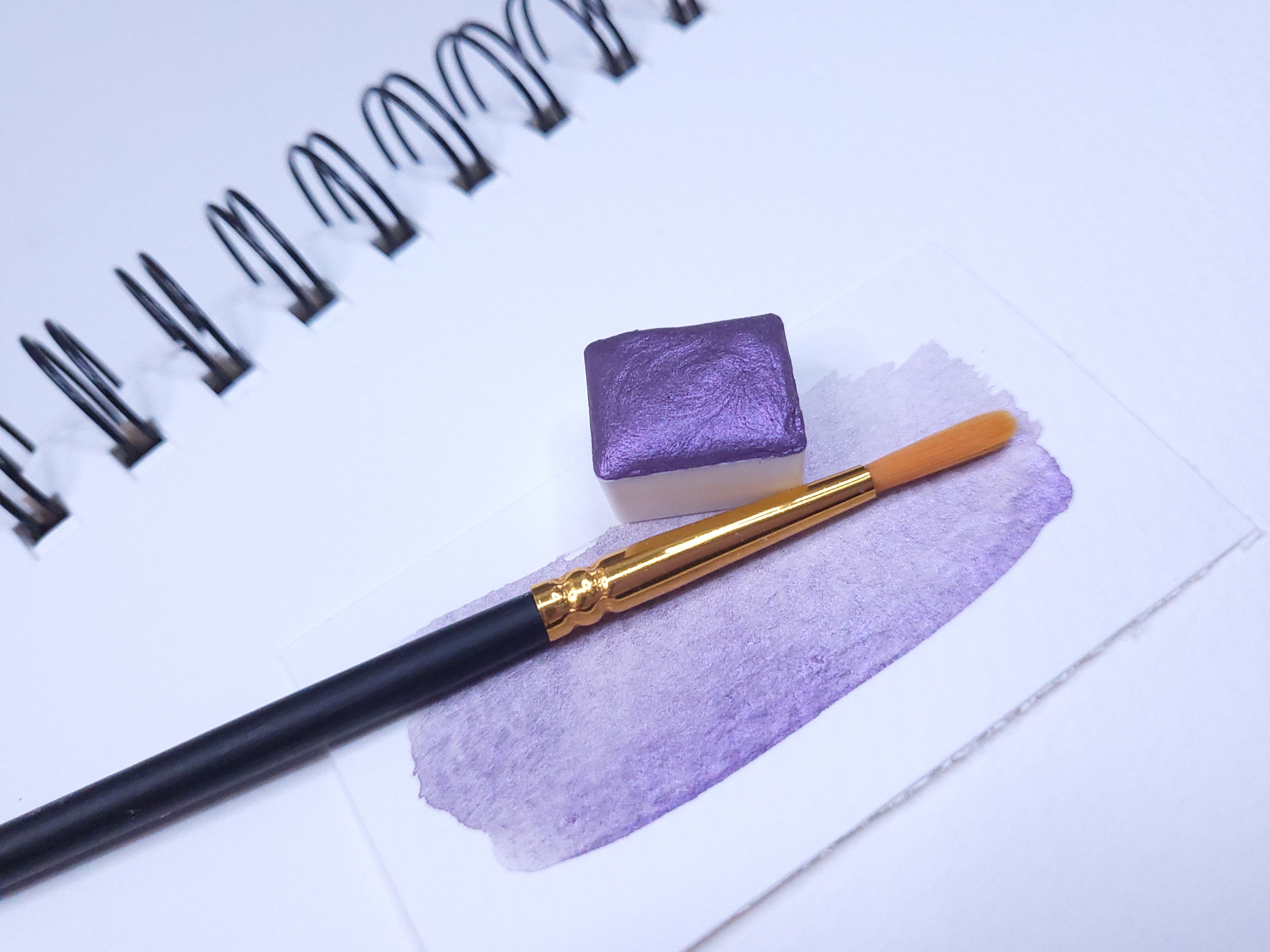 Watercolor Half Pan - Eggplant