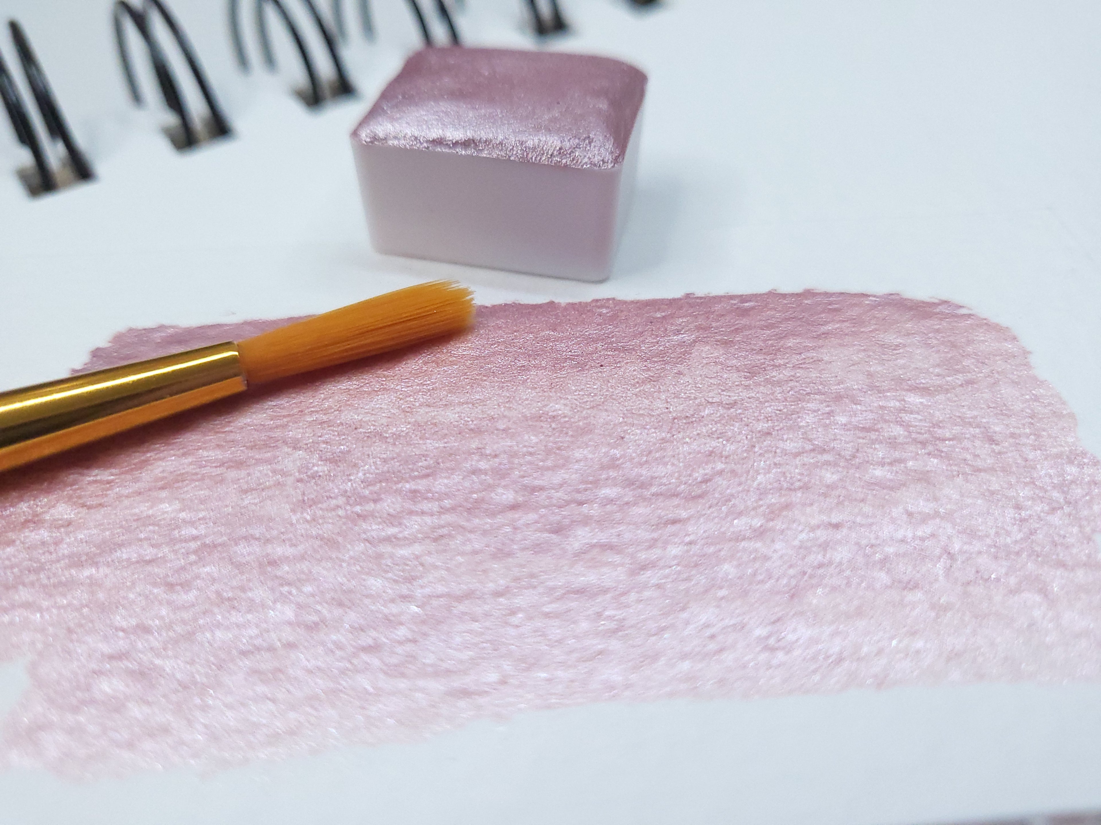 Watercolor Half Pan - Pink Frost