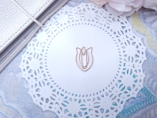 Shaped Paperclips - Tulip (Rose Gold)