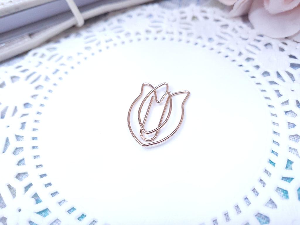 Shaped Paperclips - Tulip (Rose Gold)