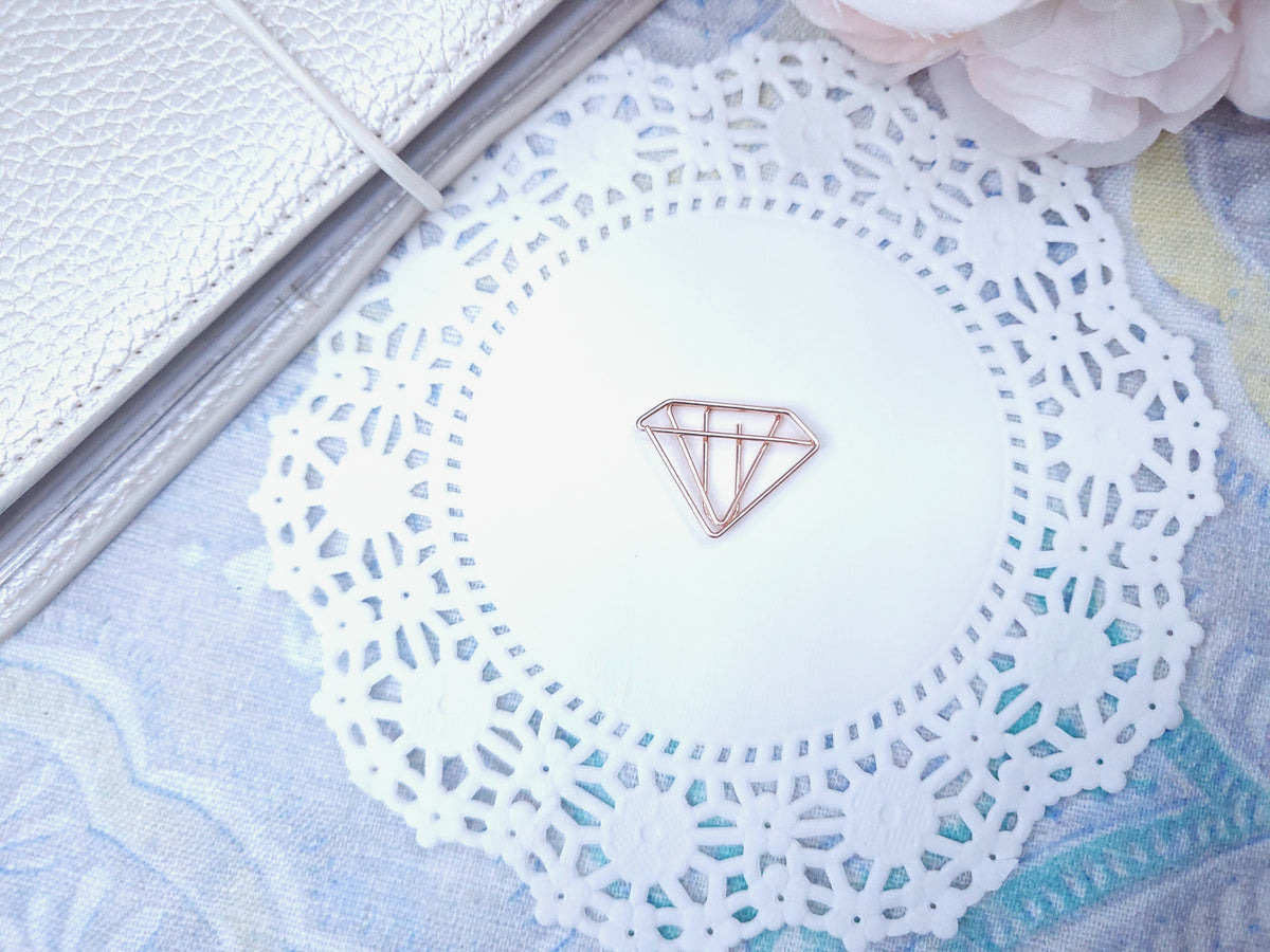 Shaped Paperclips - Diamond (Rose Gold)