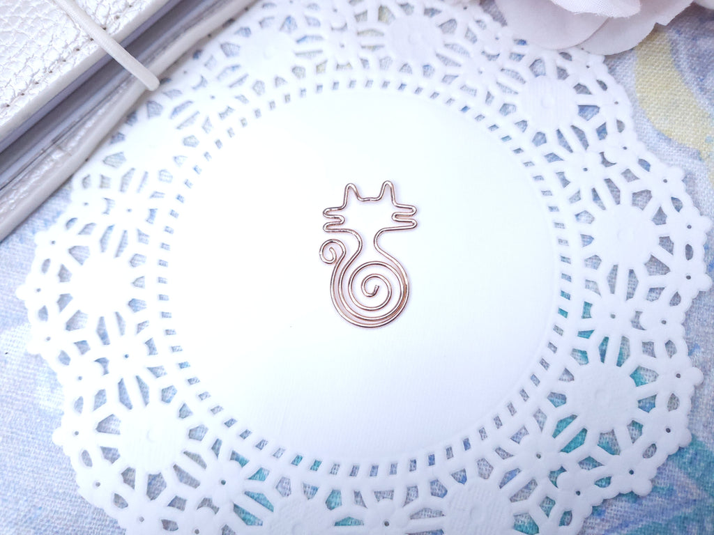 Shaped Paperclips - Kitty (Rose Gold)