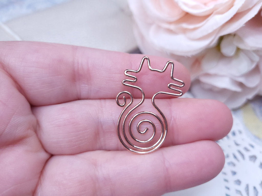 Shaped Paperclips - Kitty (Rose Gold)