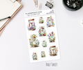 Half Sheet Planner Stickers - Hourglasses