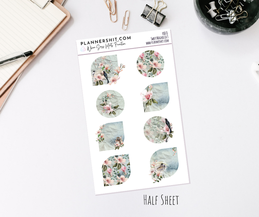 Half Sheet Planner Stickers - Sweet Magnolia 3