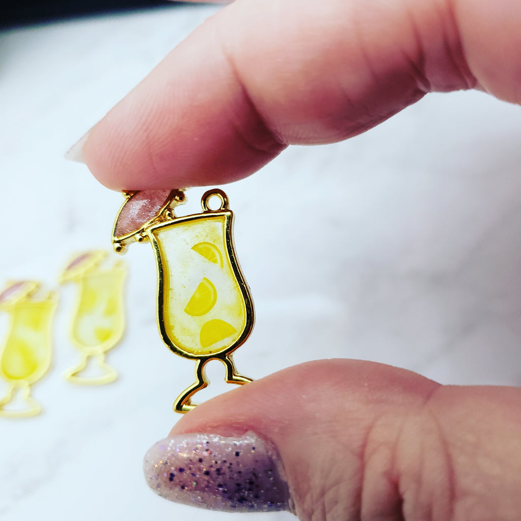 Beaded Bookmark - Lemonade