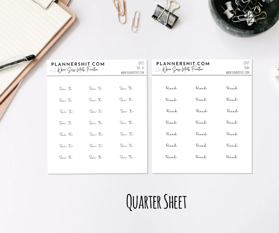 Quarter Sheet Scripts - Reading Basics