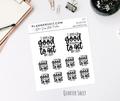 Quarter Sheet Planner Stickers - No Good Reason
