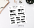 Quarter Sheet Planner Stickers - Monday Hates You Too