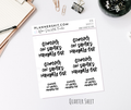 Quarter Sheet Planner Stickers - Santa's List