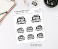 Quarter Sheet Planner Stickers - Never Faked a Sarcasm