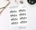 Quarter Sheet Planner Stickers - Multitasking